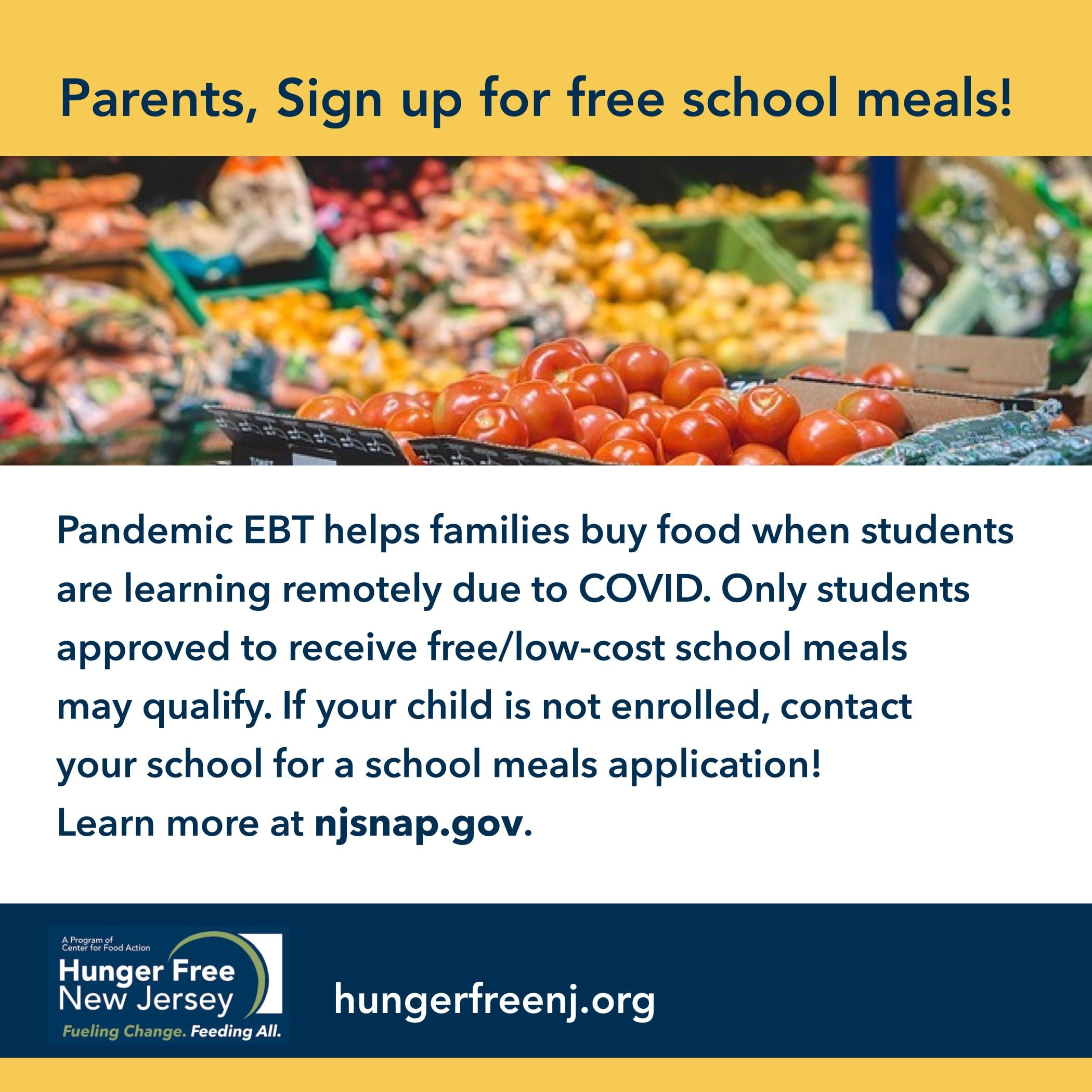 Read more about the article Hey Parents! Sign up for school meals.