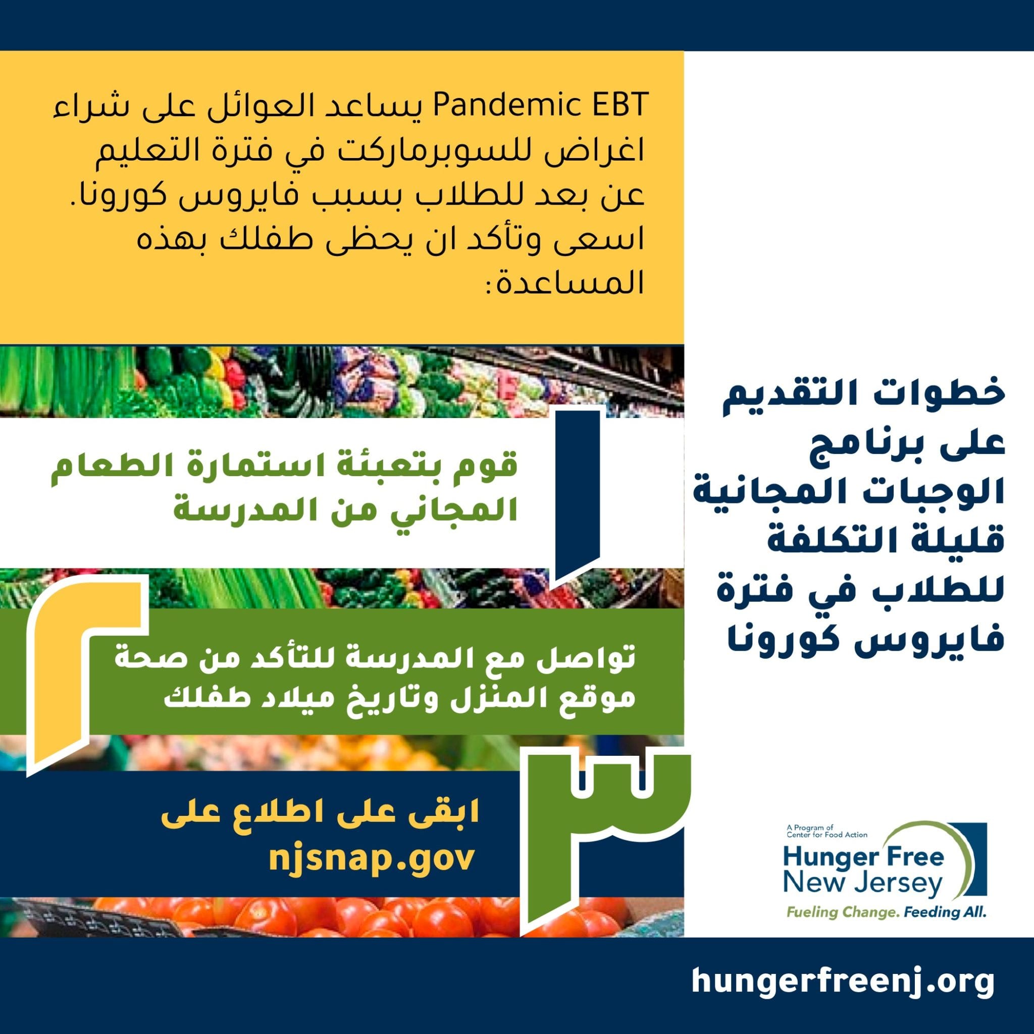 أساسيات برنامج PEBT Hunger Free NJ