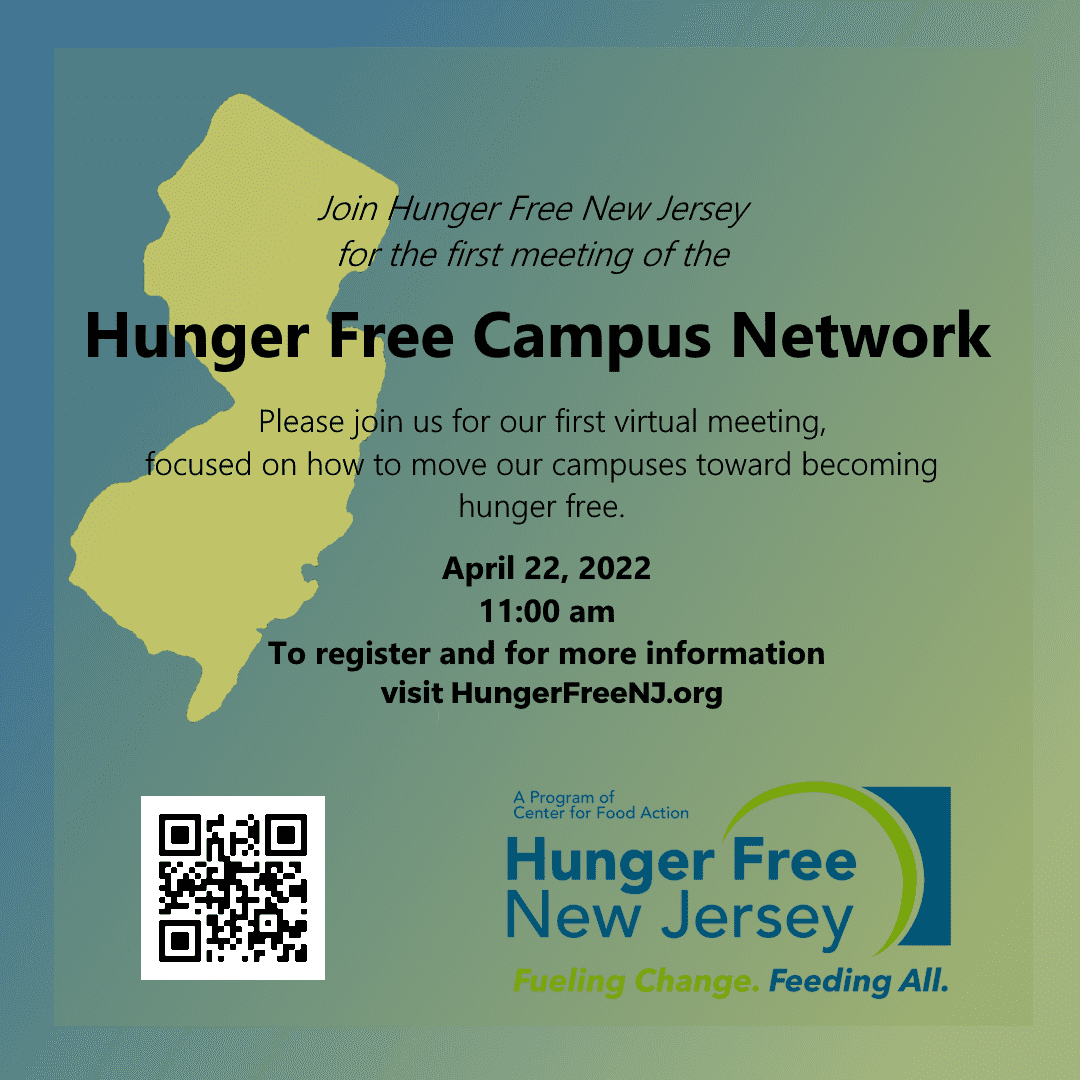 Read more about the article Hunger Free New Jersey Hosts the first meeting of the Hunger Free Campus Network