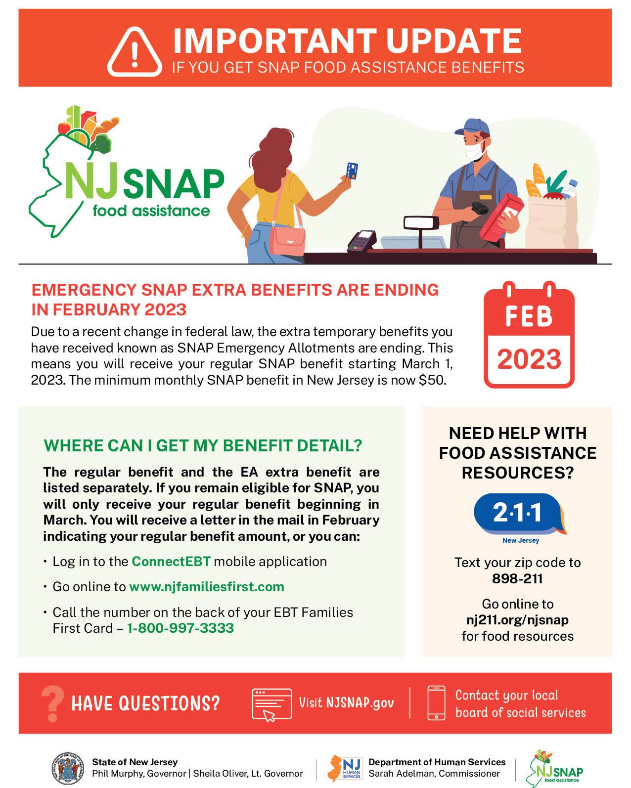Read more about the article February 2023 is the last month for maximized SNAP benefits