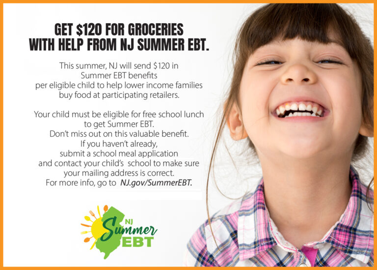 Summer EBT 2024 Hunger Free NJ